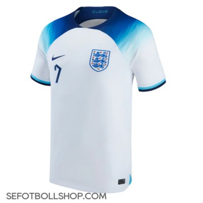Billiga England Jack Grealish #7 Hemma fotbollskläder VM 2022 Kortärmad